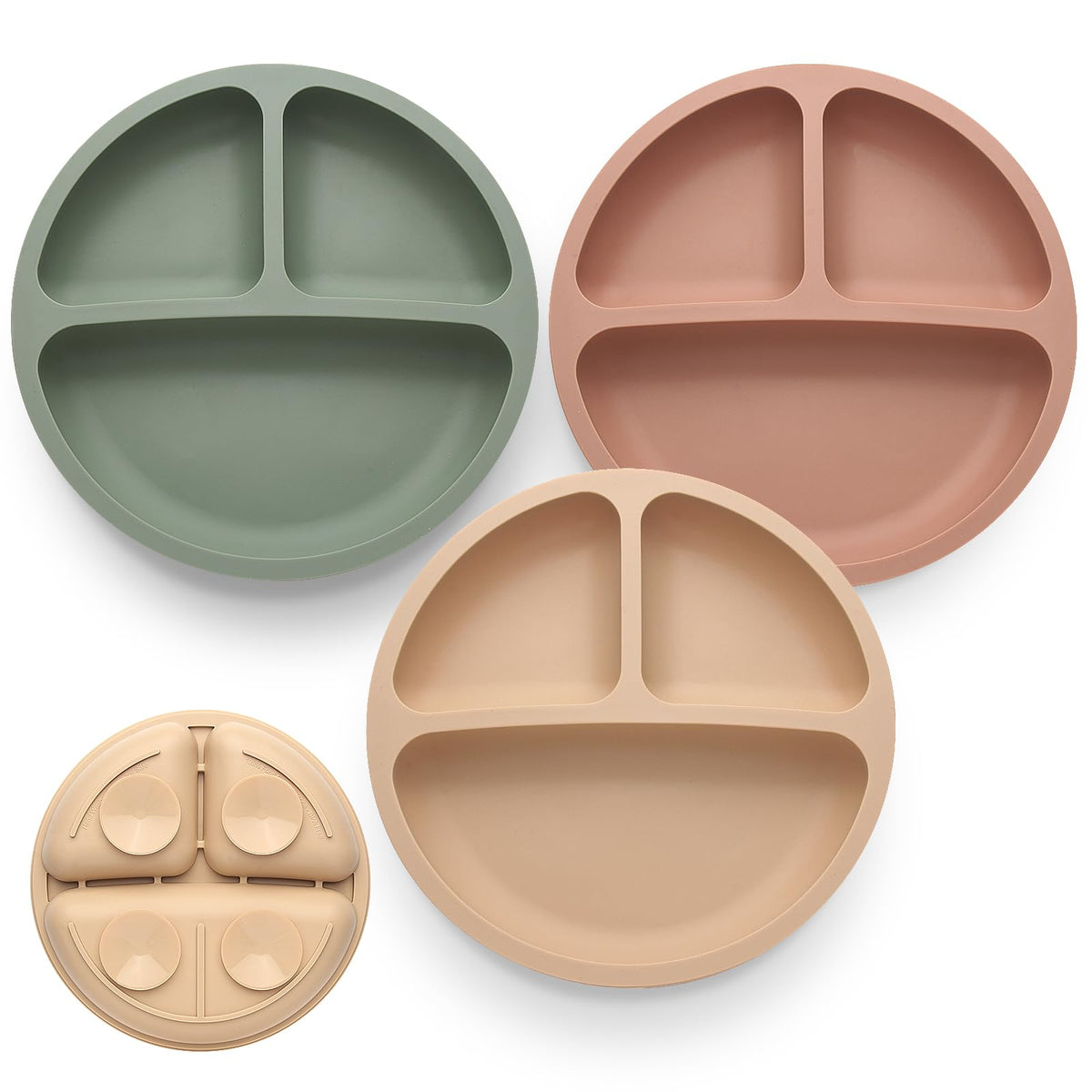 Eascrozn suction plate on high chair tray helps prevent spills.