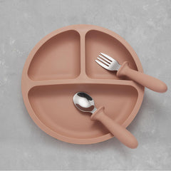 Eascrozn toddler spoons soft-handle stainless promote easy grip during meal times