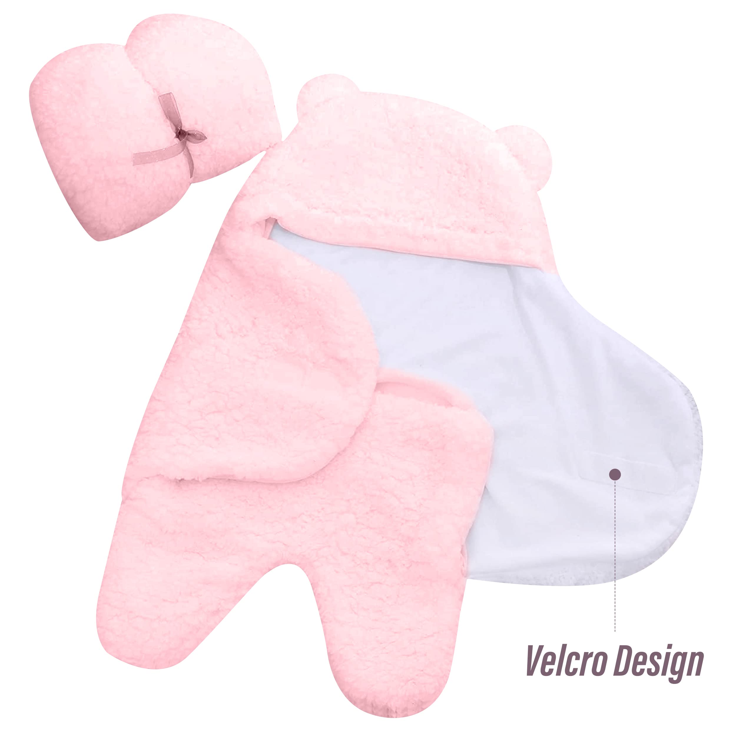 Ease Cubs extra-soft hooded swaddle blanket for plush comfort during rest