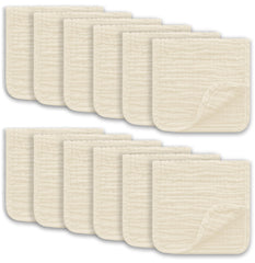 Ease Cubs muslin burp cloths ivory 20x10 soft baby care for delicate skin.