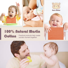 Ease Cubs 20x10 inch burp cloths offer versatile use across feeds and wipes.