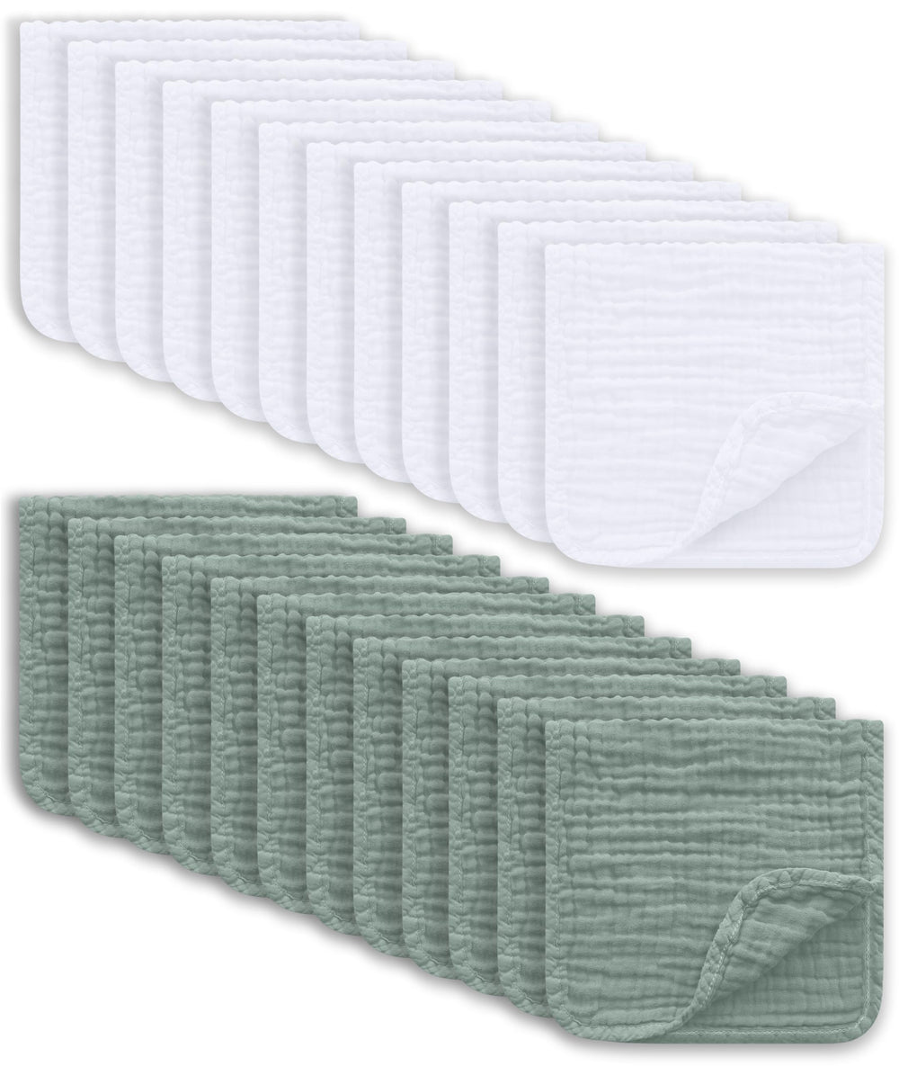 Ease Cubs muslin burp cloths large soft closeup shows gentle baby texture.