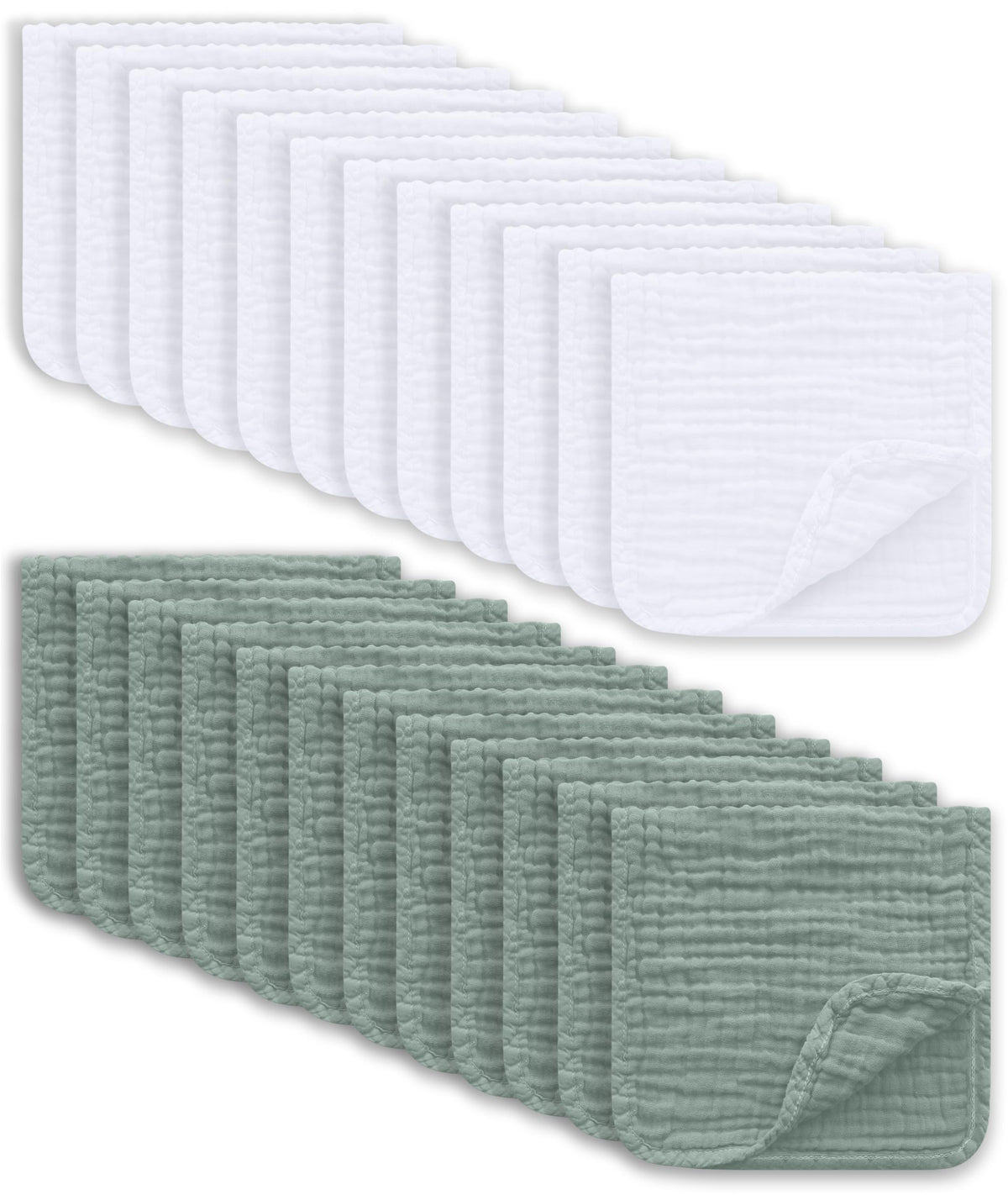 Ease Cubs muslin burp cloths large soft closeup shows gentle baby texture.