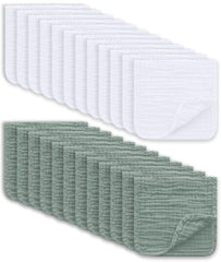 Ease Cubs muslin burp cloths large soft closeup shows gentle baby texture.