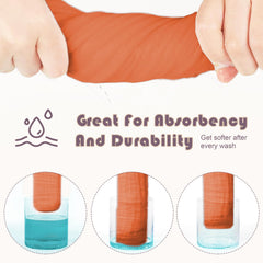Ease Cubs Muslin Burp Cloths machine-washable for busy parents.