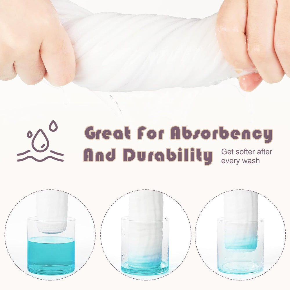 Ease Cubs muslin burp cloths size-20x10 image emphasizes generous coverage.