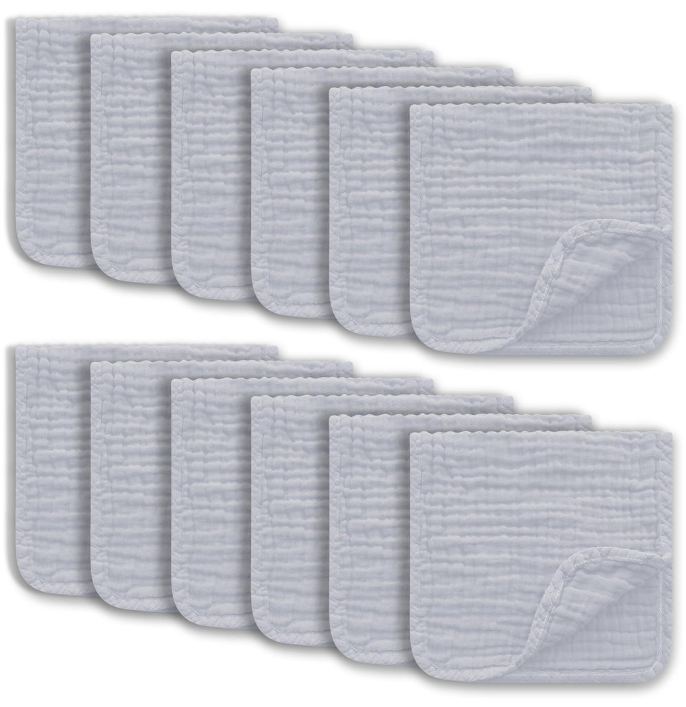 Ease Cubs muslin burp cloths soft-touch protection during feeds.