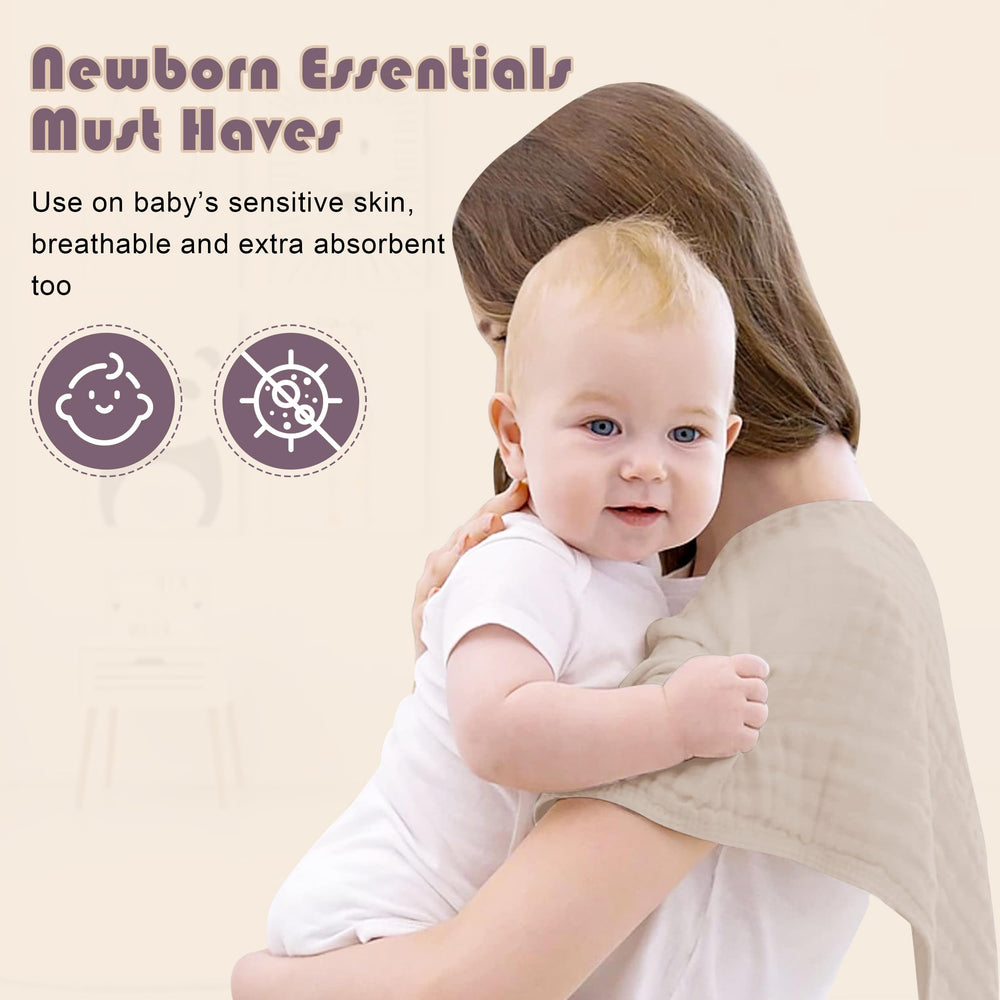 Ease Cubs muslin burp cloths travel-friendly in bag, soft fabric on-the-go life.