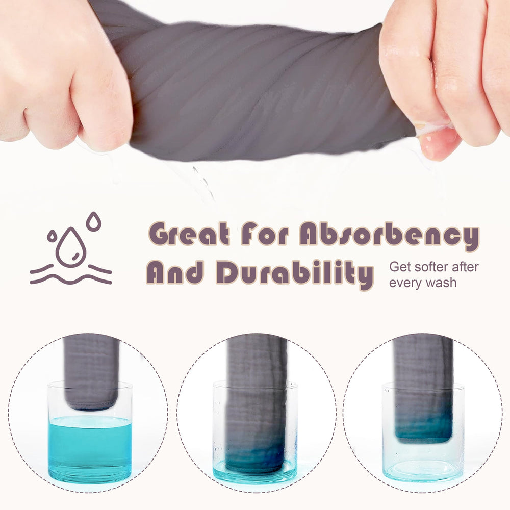 Ease Cubs muslin burp cloths travel-ready for on-the-go baby care.