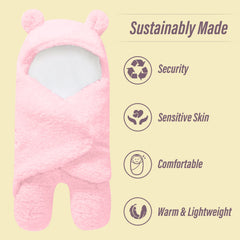 Ease Cubs swaddle wrap with hook-and-loop closure enables quick, customizable fit