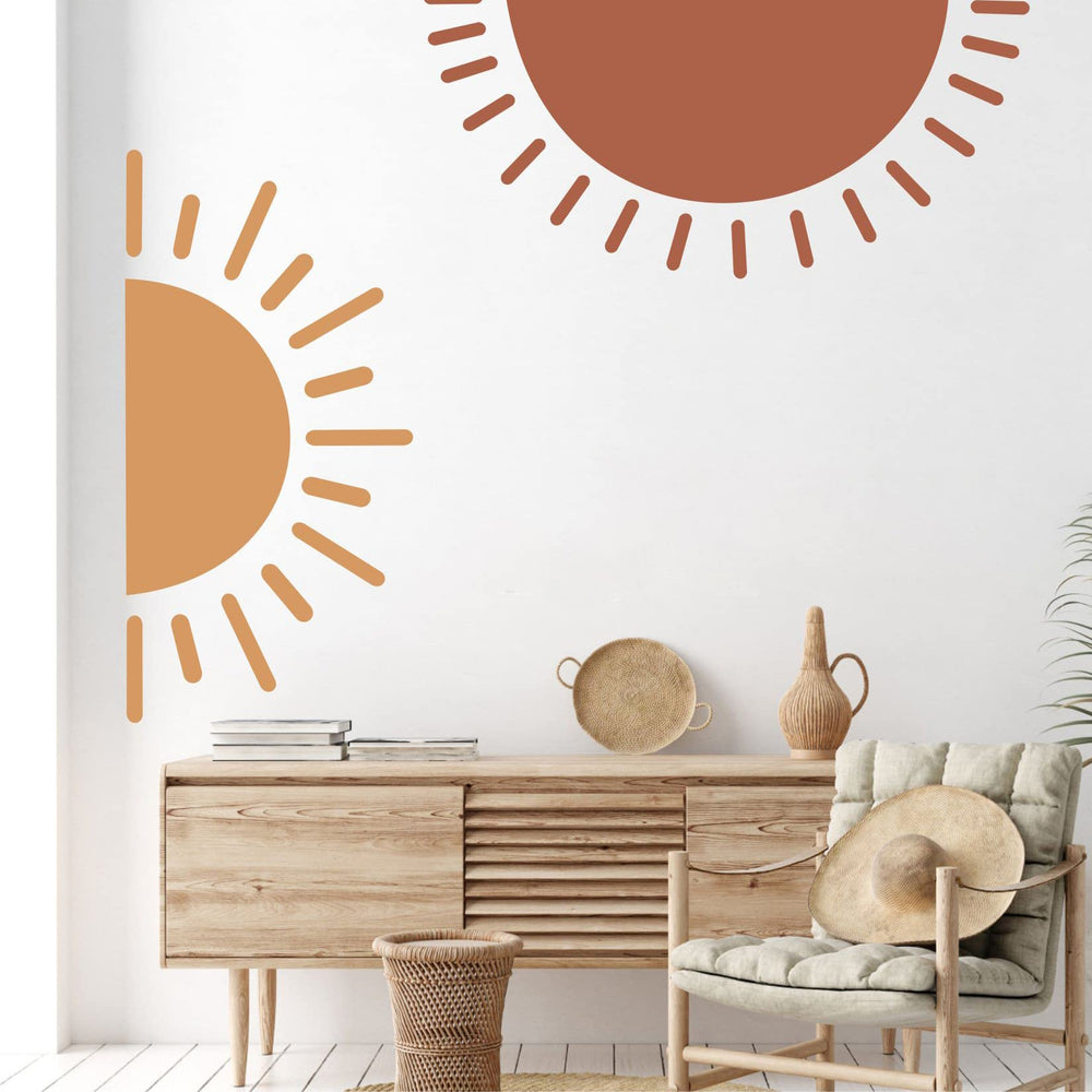Easma removable sun decal demonstrates residue-free removal for easy repositioning