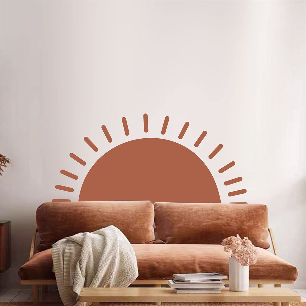 Easma wall art for playroom brightens space with cheerful sun motif