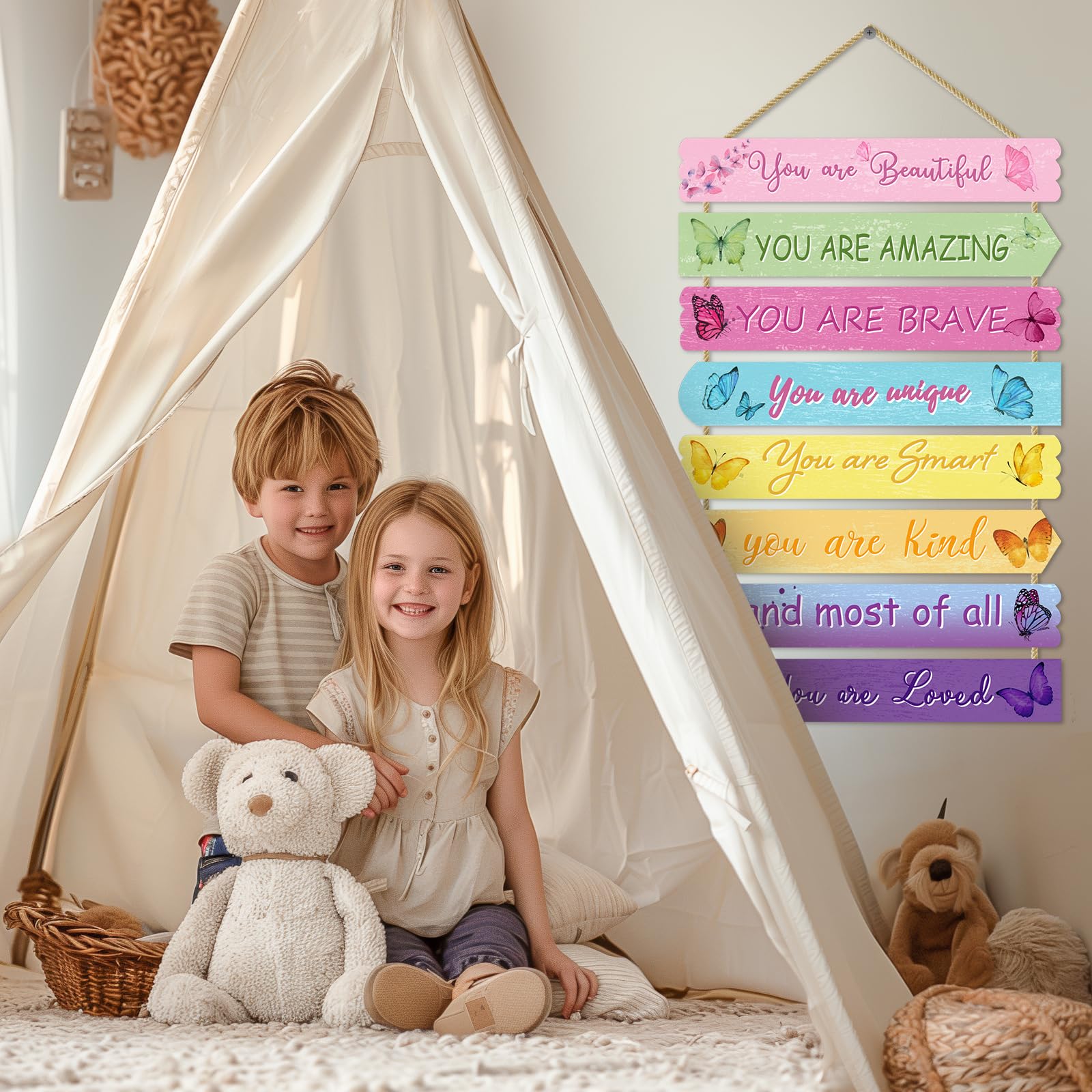 Easozoom butterfly wall decor 8 pieces suits living rooms, bedrooms, bathrooms, and study spaces.