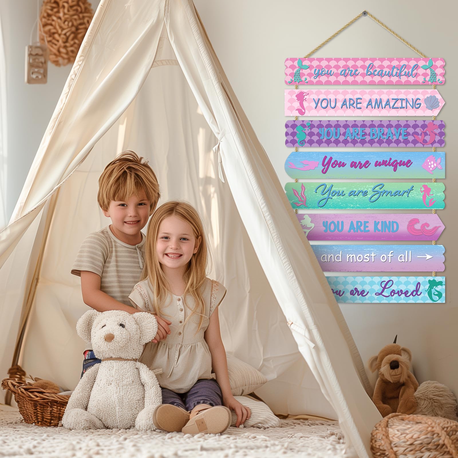Easozoom elephant affirmation sign suits cozy nurseries with gentle decor.