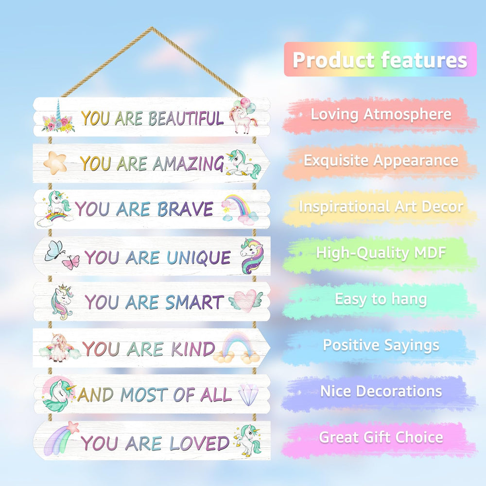 Easozoom nursery decor wood signs 8pcs offer durable, fade-resistant wall accents.