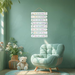 Easozoom princess bedroom wall signs for cute, organized study space.