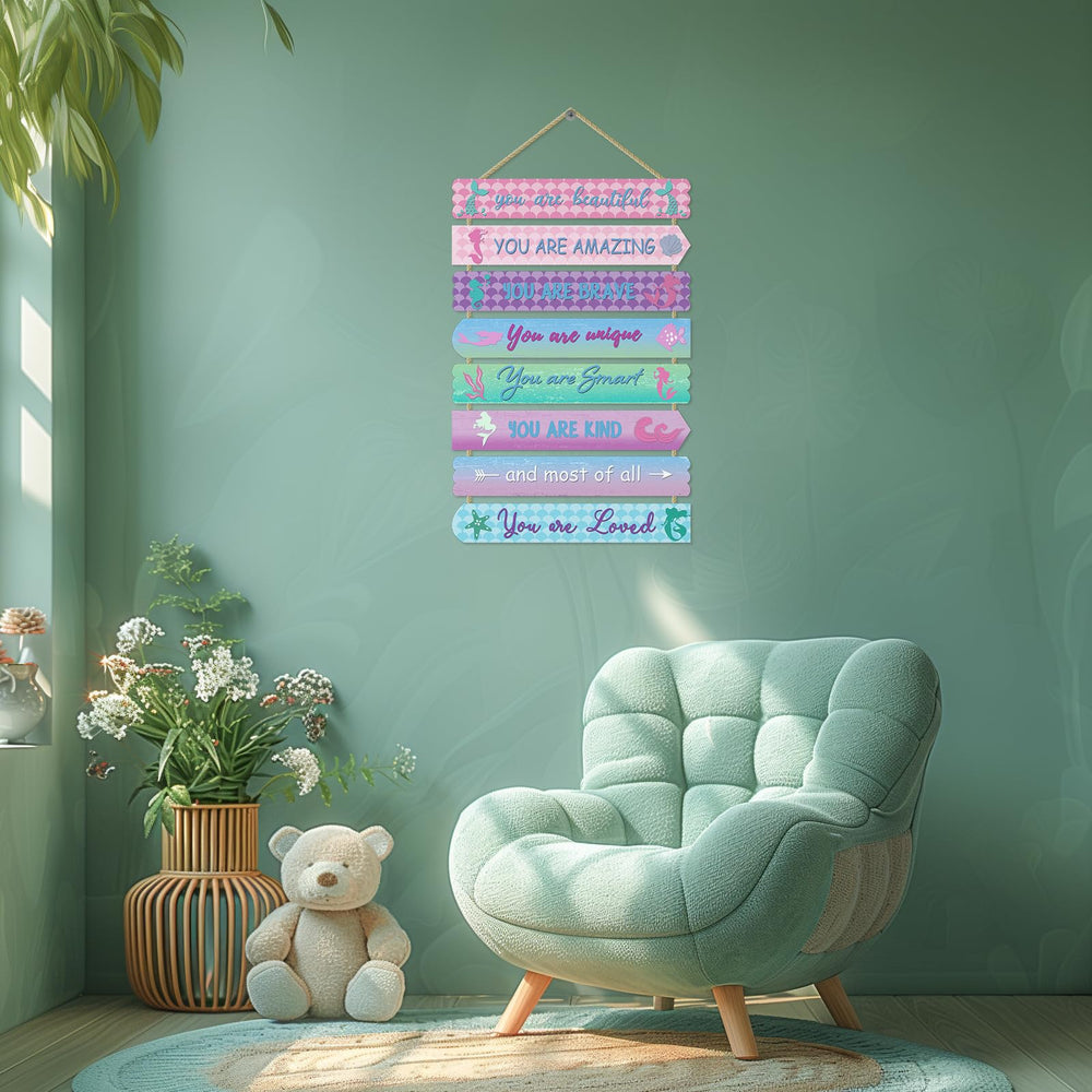 Easozoom rainbow affirmation wall art adds colorful motivation for daily routines.