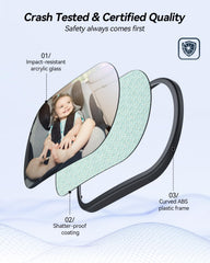 Anti-glare design reduces sunlight discomfort for your baby's eyes.