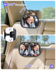 Shatterproof frame provides durable safety during road bumps and routine use.