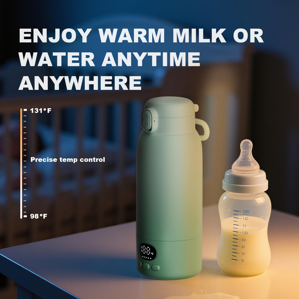 EASTEM can heat 4oz up to 15–20 times per full charge.