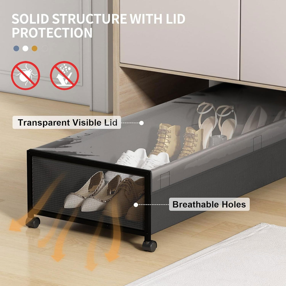Eastherry foldable under-bed storage design saves space when not in use