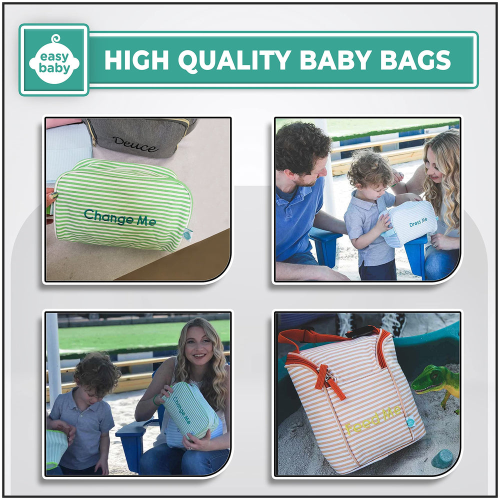 Easy Baby insulated feed-me pouch keeps bottles cool during outings.