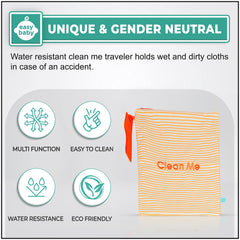 Easy Baby dress me pouch stores outfits for on-the-go dressing.
