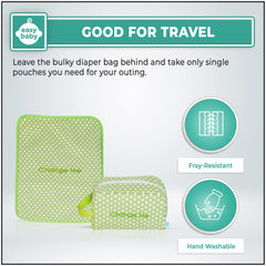 Easy Baby Laguna bottle pocket emphasizes easy bottle organization.