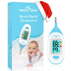 EasyAtHome EMT-027 front view shows compact baby thermometer for quick temperature checks.