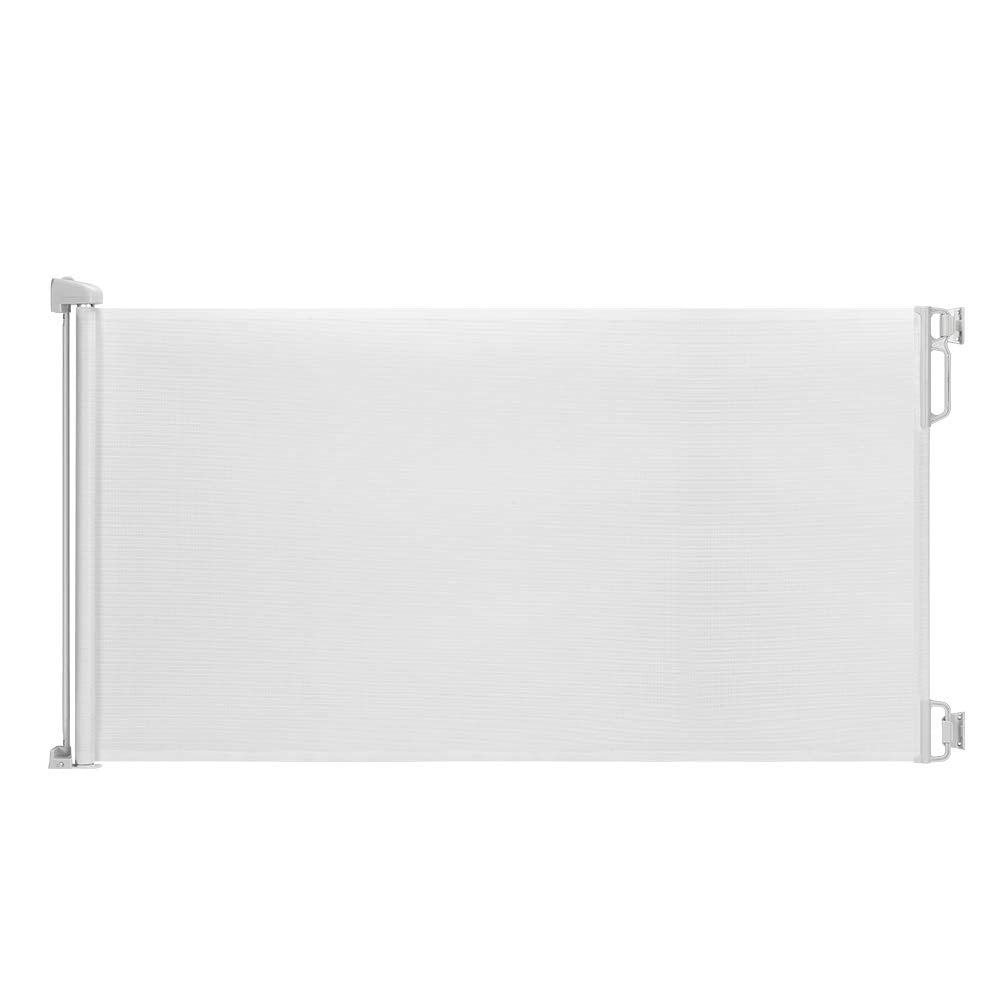 EasyBaby gate in doorway showing retractable mesh for flexible safety