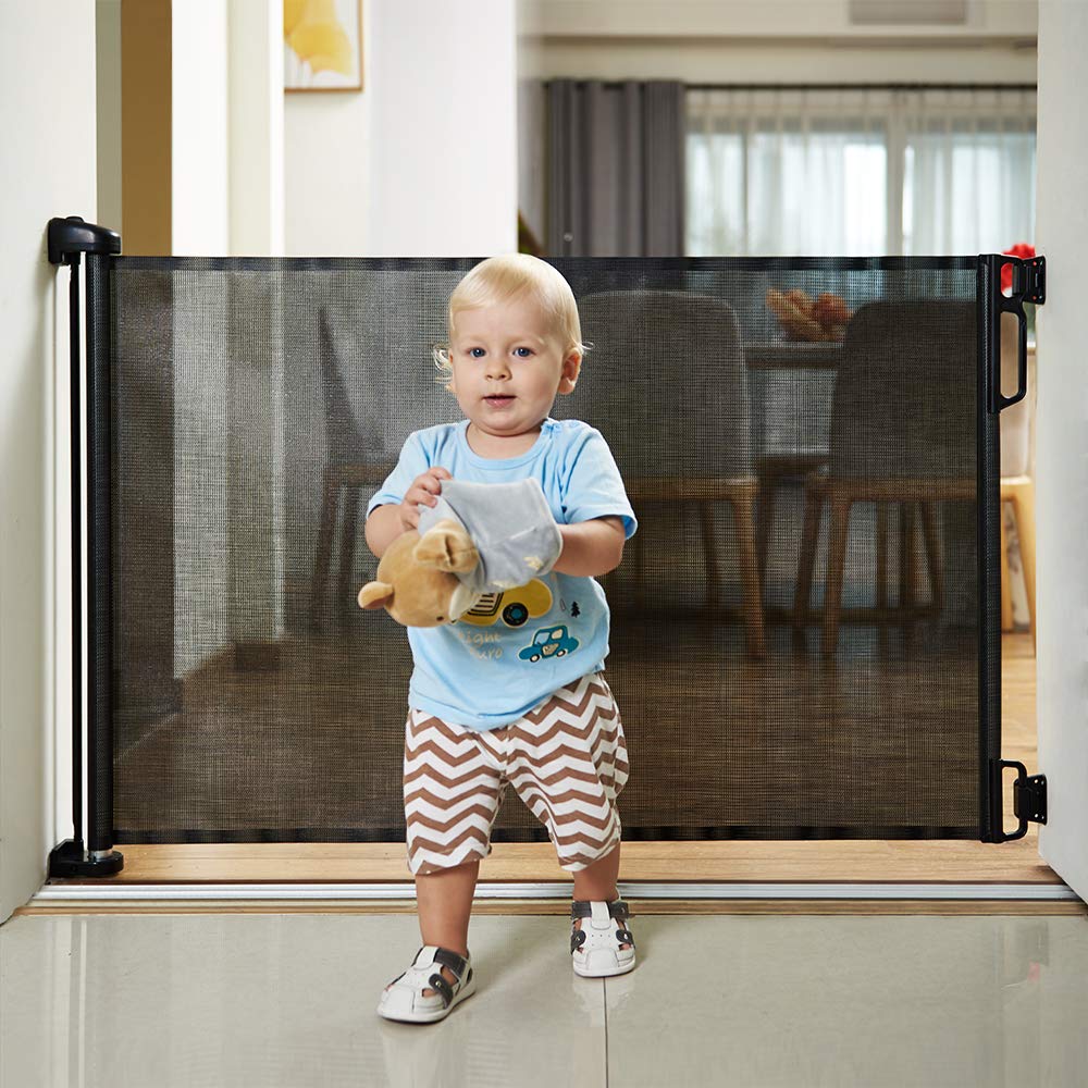 EasyBaby black finish blends with home decor while remaining clearly visible.