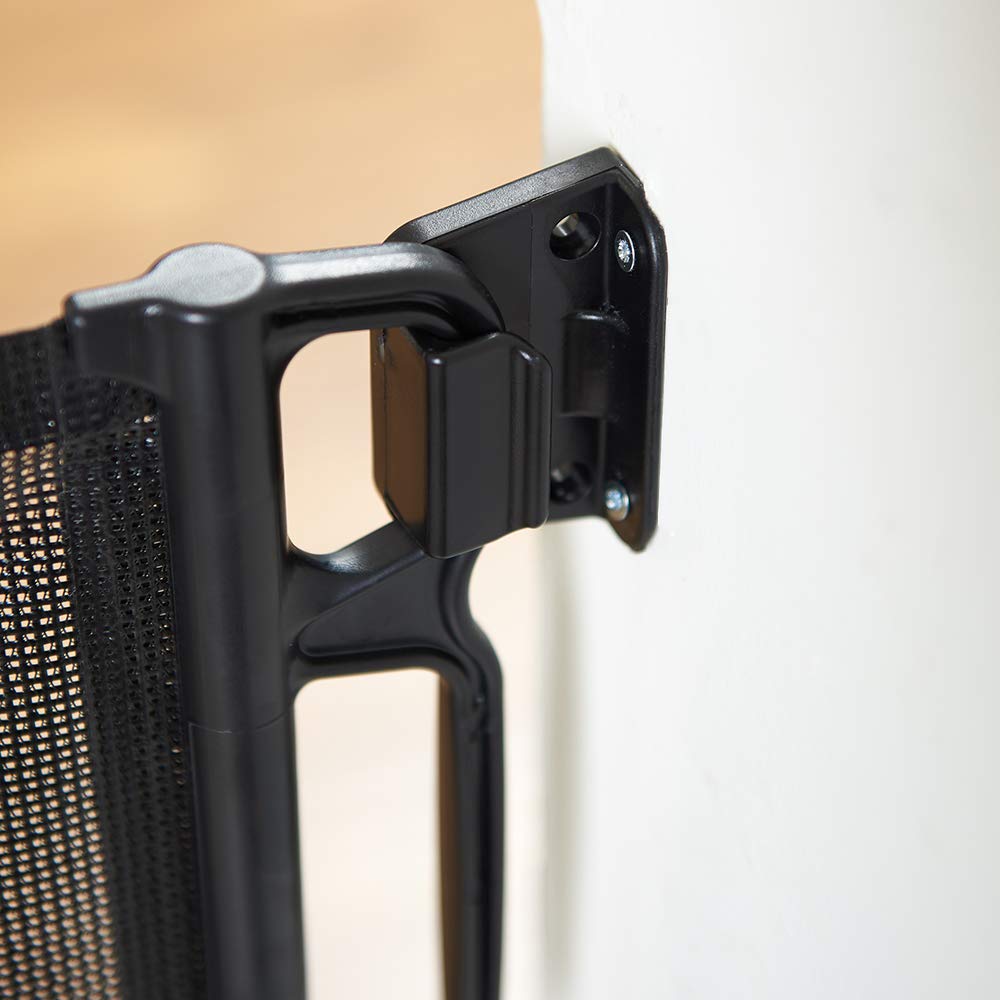 EasyBaby hardware-mounted design uses stainless steel screws for secure mounting.