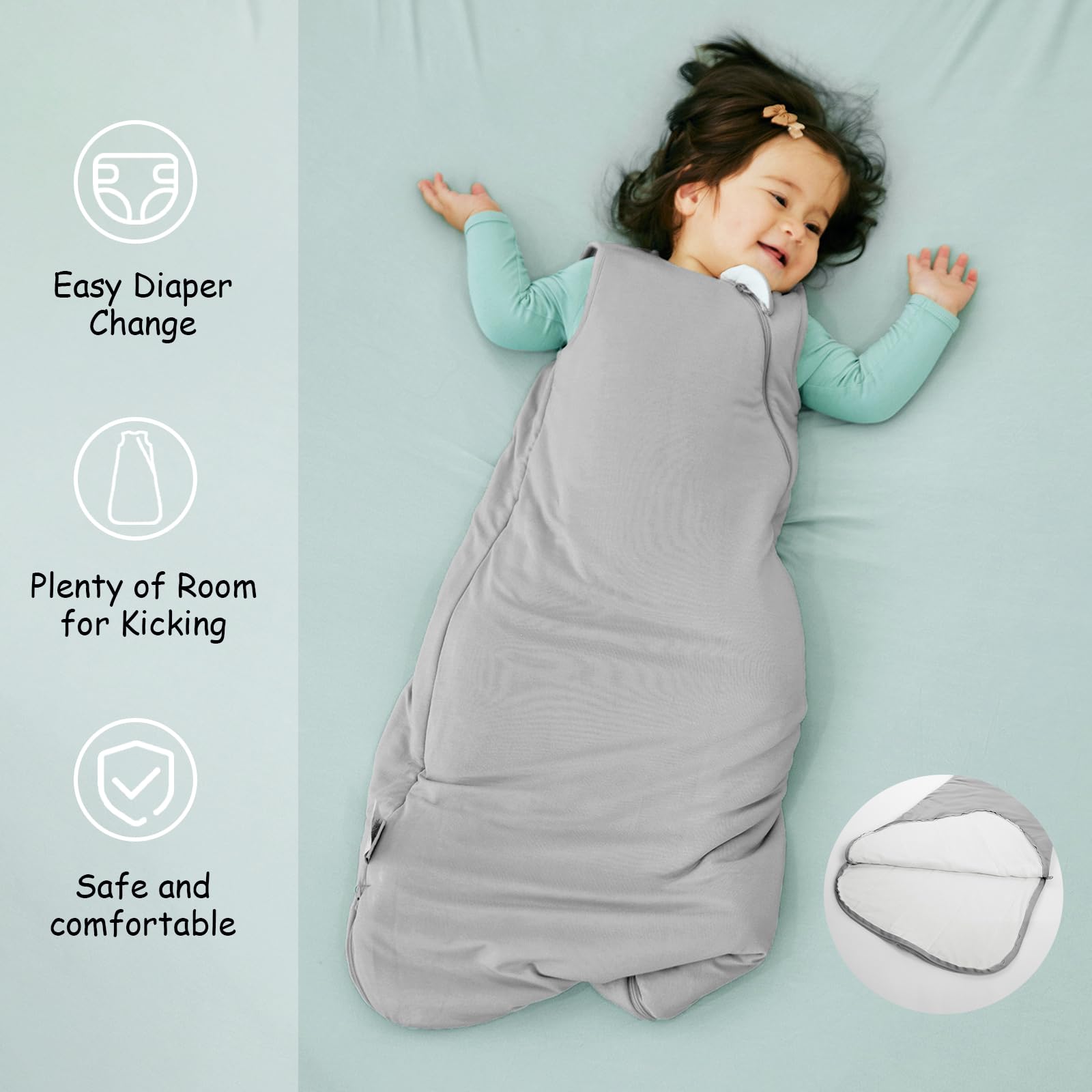 EasyFi 1.0 tog label indicates balanced warmth for year-round use
