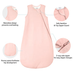 EasyFi sleep sack with 2-way zipper enables flat opening for easy diaper changes