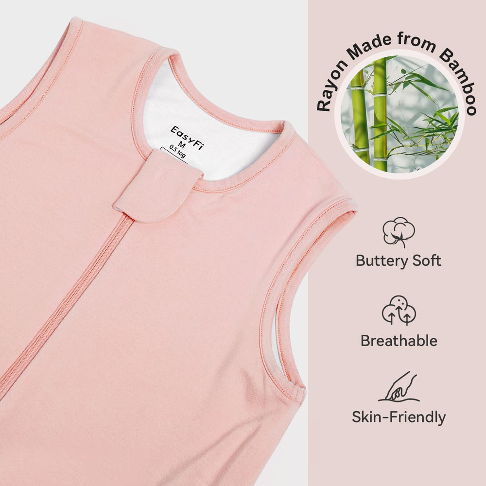 EasyFi bamboo sleep sack gray front view suitable for unisex wear