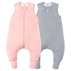 EasyFi bamboo sleep sack pink front view for cozy all-season warmth