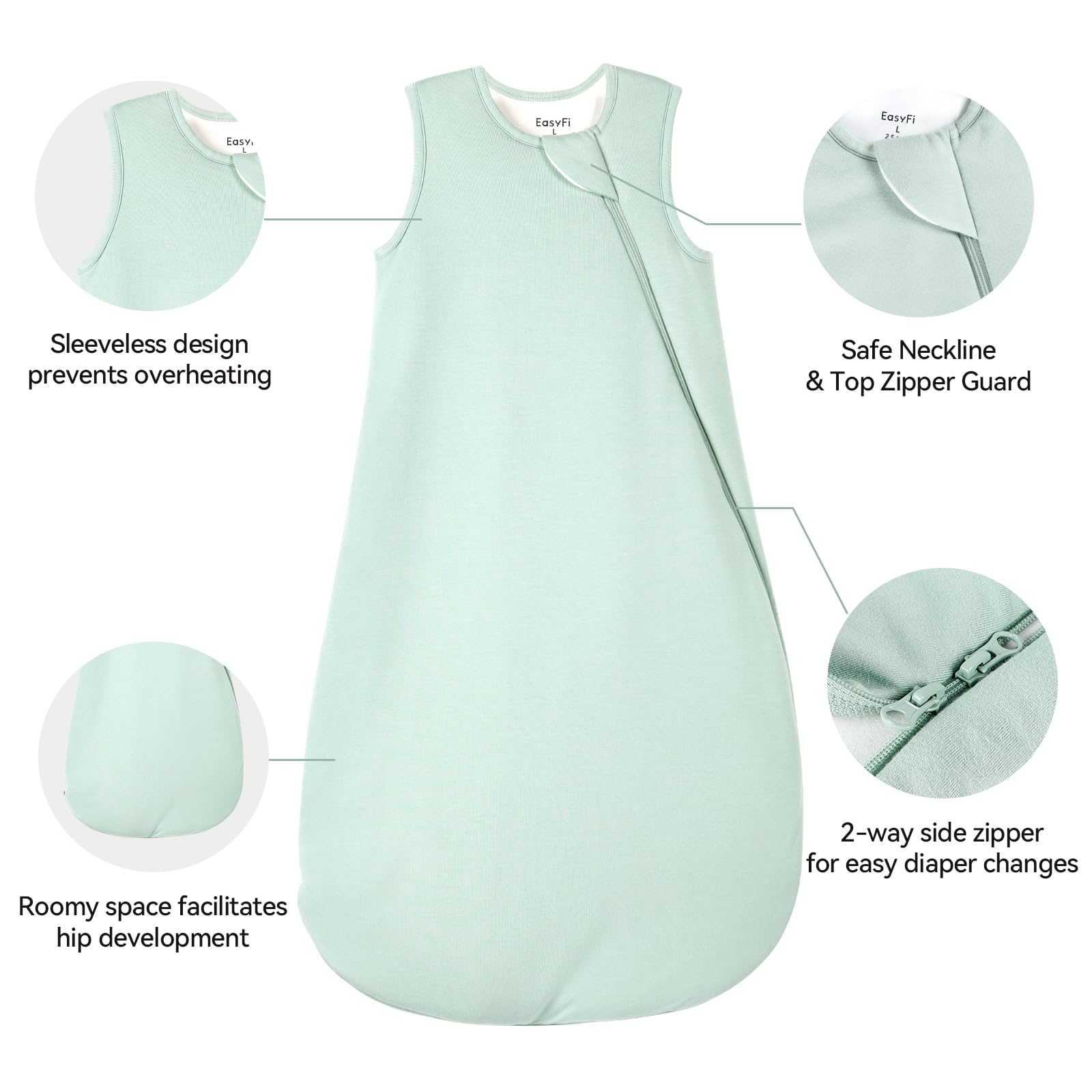 EasyFi interior quilting design ensures even fill for consistent warmth throughout.