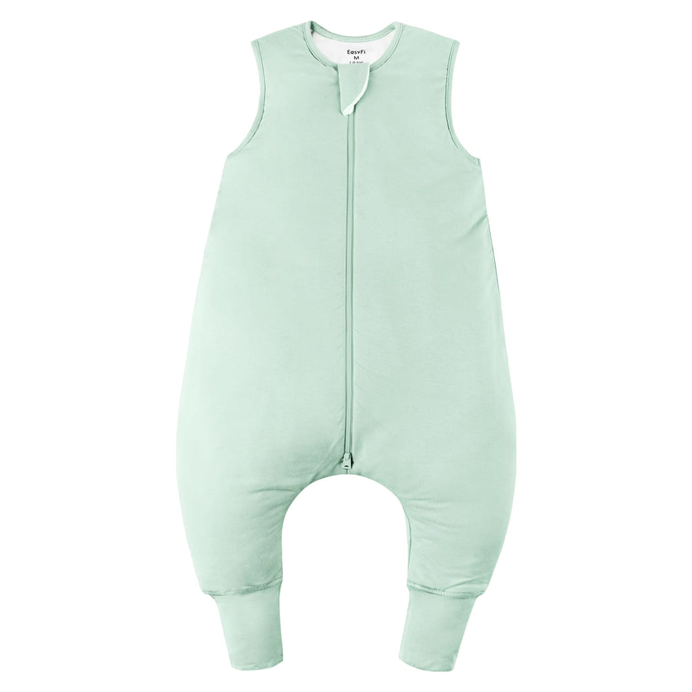 EasyFi bamboo sleep sack front view in green for breathable, cozy sleep.