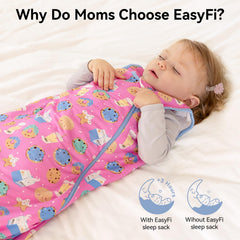 EasyFi rayon sleep sack 1-0 tog keeps baby warm or cool.