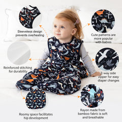 EasyFi sleep sack 2-way zip demonstrates convenient diaper changes during night routines.