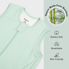 EasyFi sleep sack with 2-way zipper opens for quick diaper changes.