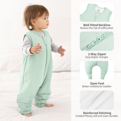 EasyFi sleep sack with feet design supports movement while keeping warmth.