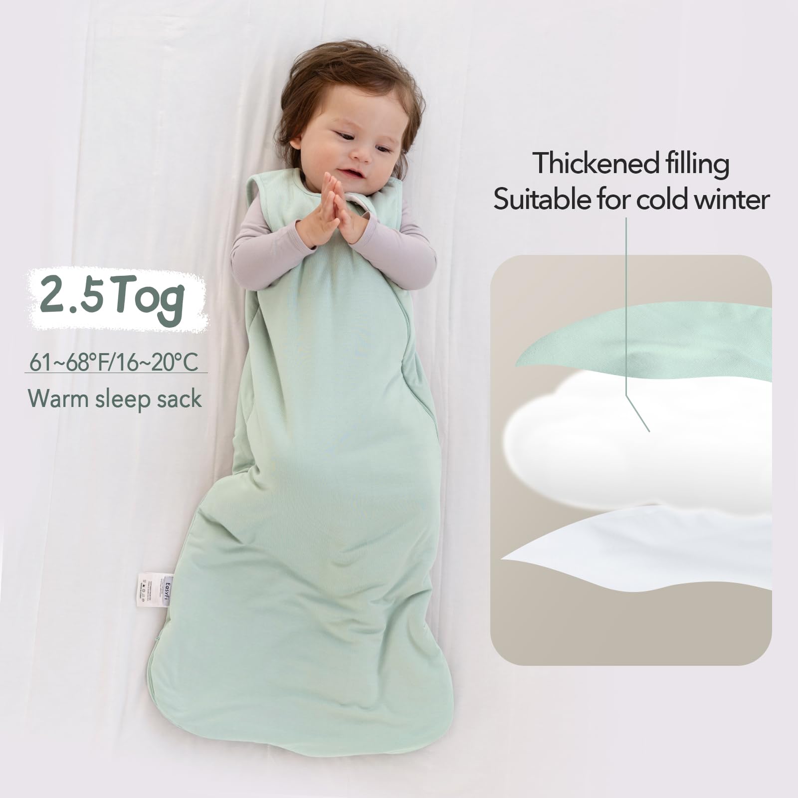 Interior quilting evenly distributes fill for consistent warmth.