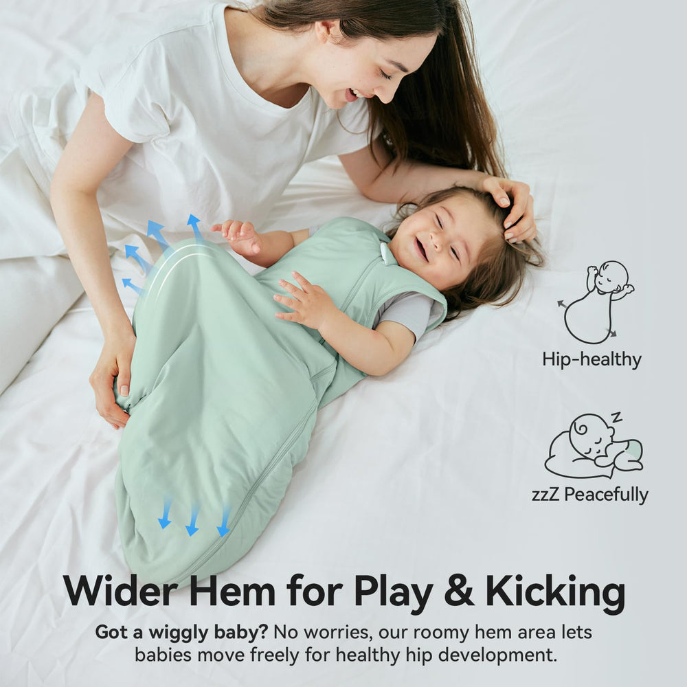 EasyFi roomy leg area lets baby move while staying warm.