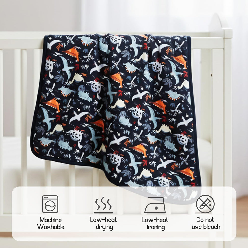 EasyFi Supersoft bamboo baby blanket used as crib cover for cozy sleep.