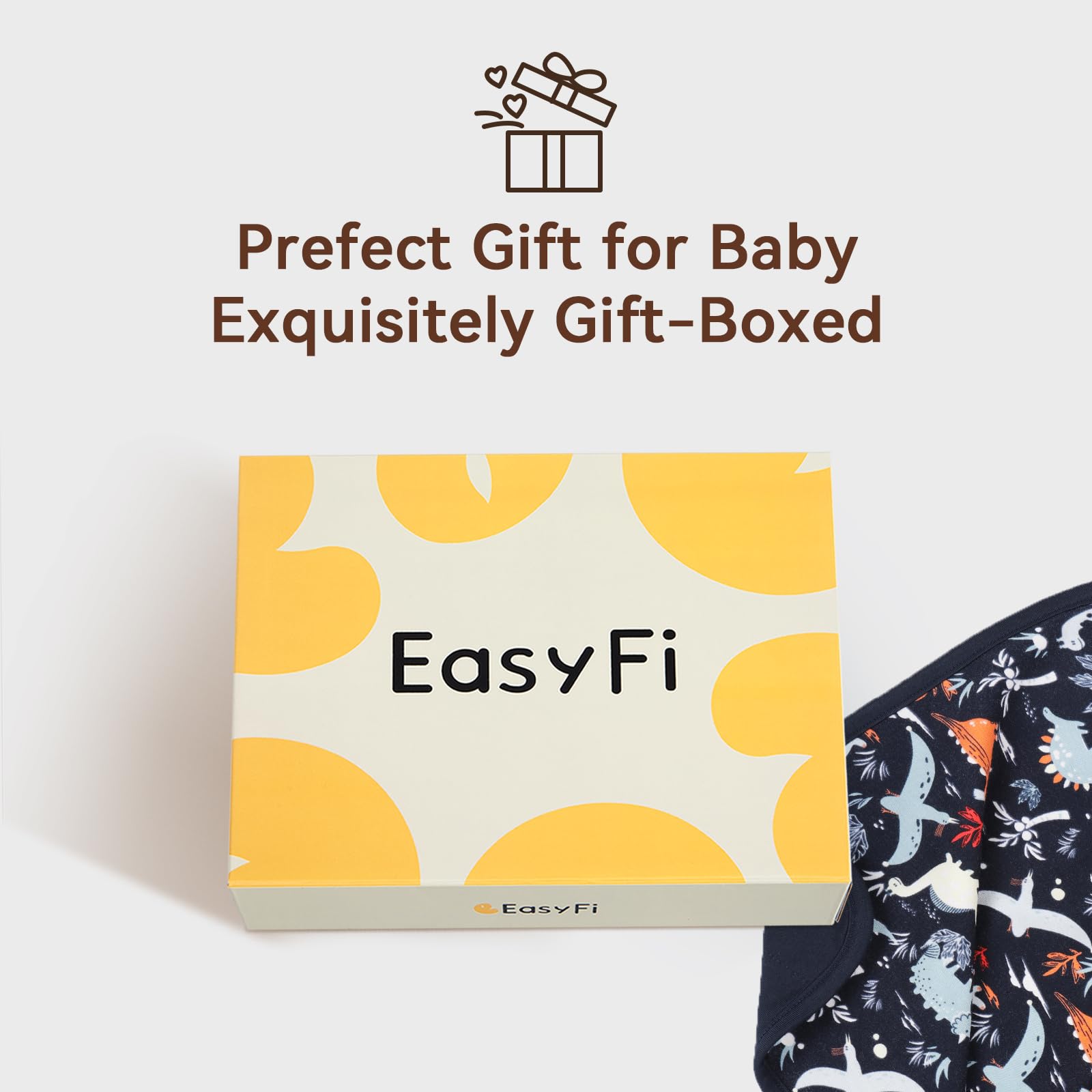 EasyFi Supersoft bamboo baby blanket features reinforced stitching for added durability.