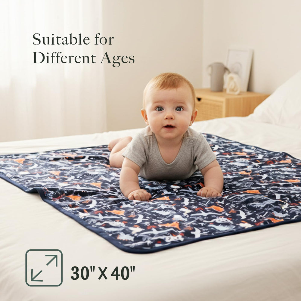 EasyFi Supersoft bamboo baby blanket serves as stroller cover for on-the-go comfort.