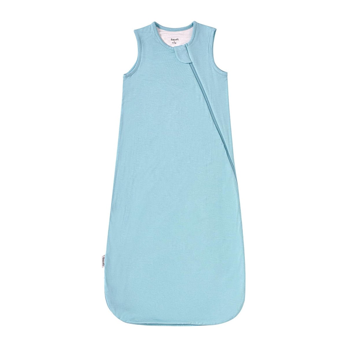 EasyFi Supersoft Bamboo Sleep Sack in blue with 2-way zipper for easy night diaper changes