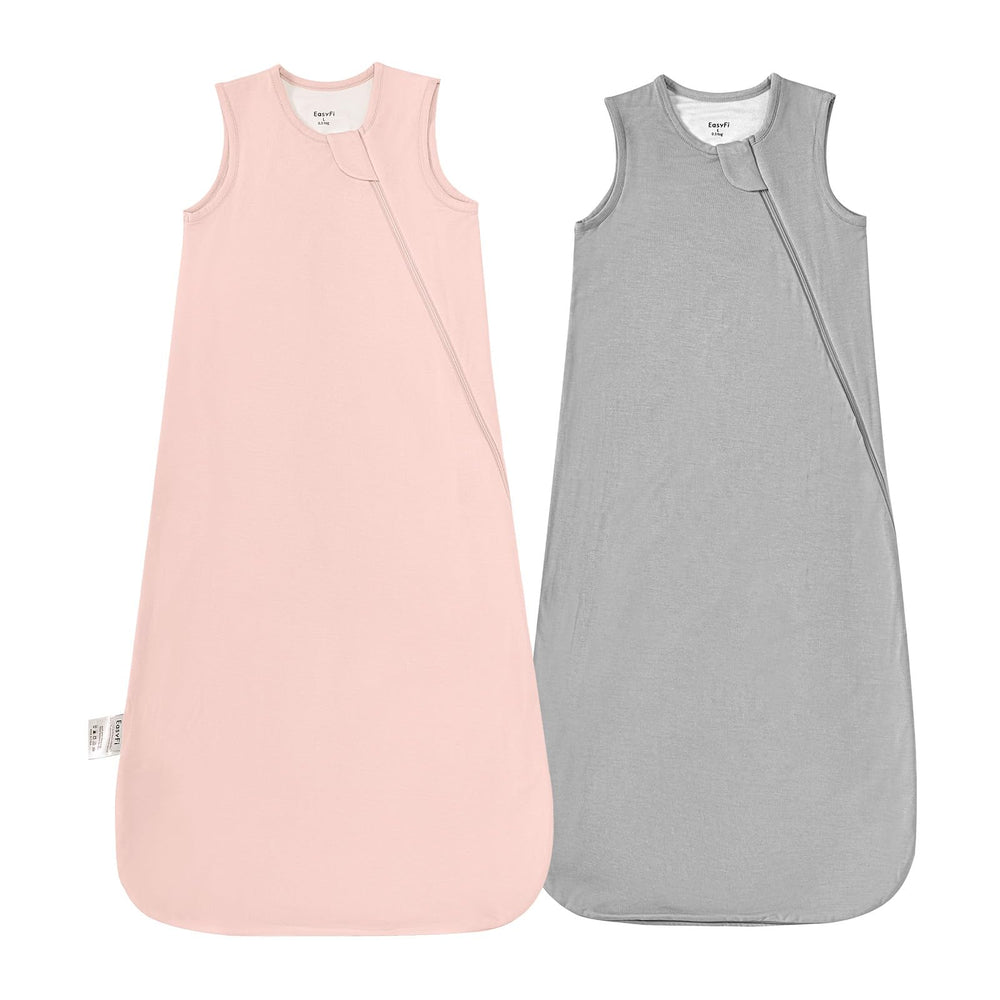 EasyFi Supersoft Bamboo Sleep Sack pink pack front offers cozy, breathable all-season comfort.