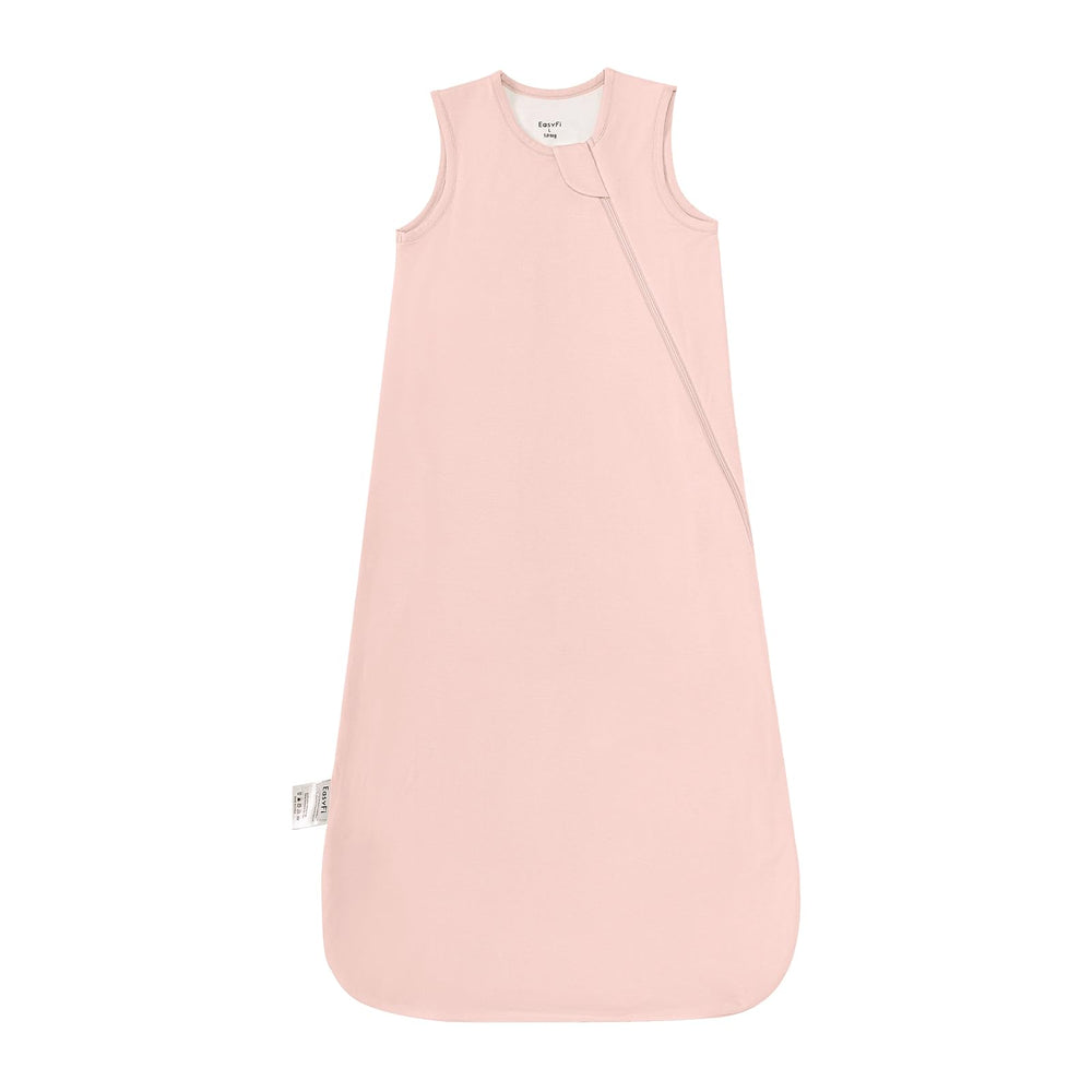 EasyFi Supersoft bamboo sleep sack pink with 2-way zipper for easy midnight diaper changes